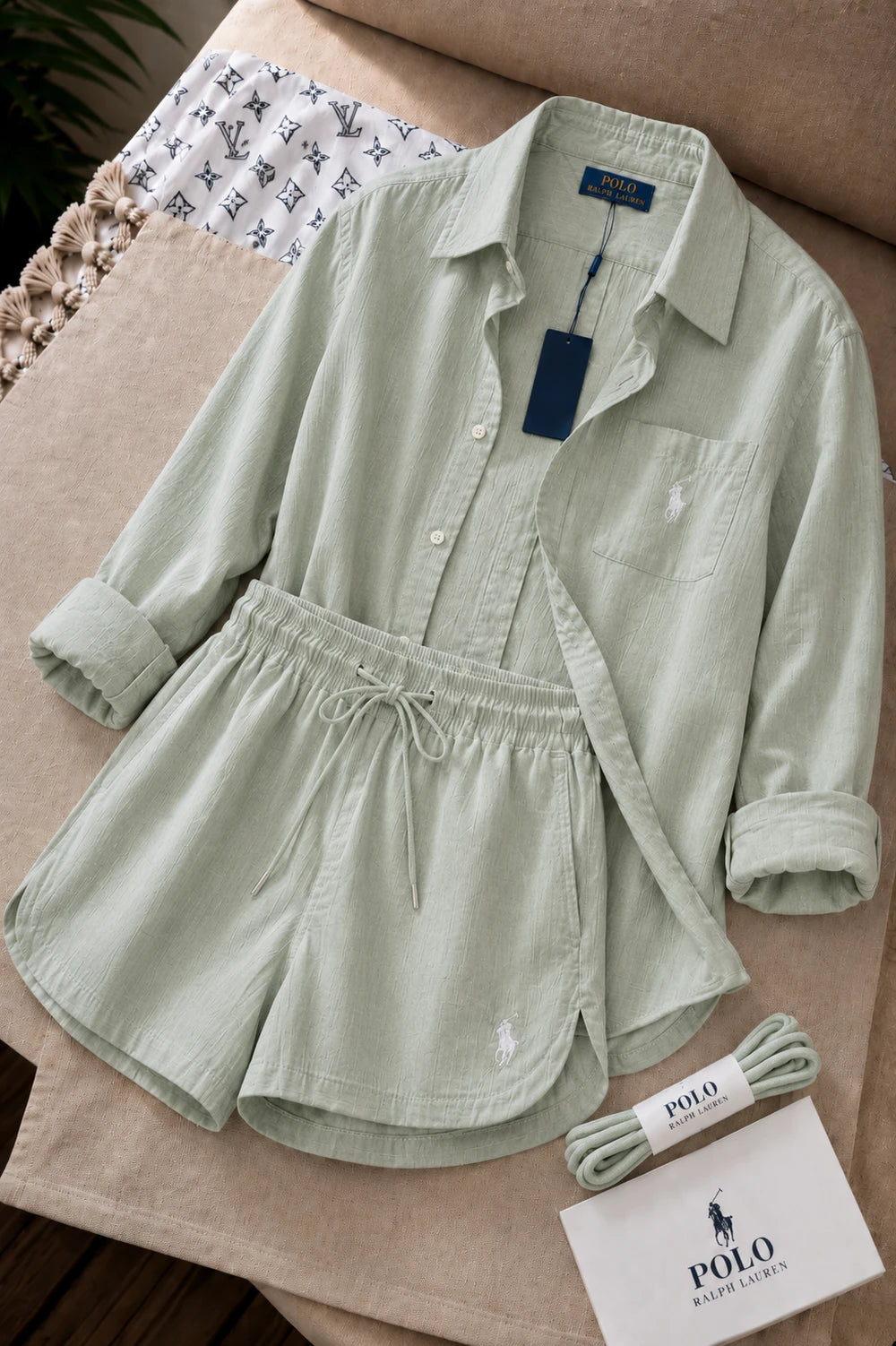 Soft Lounge Shirt and Shorts Set