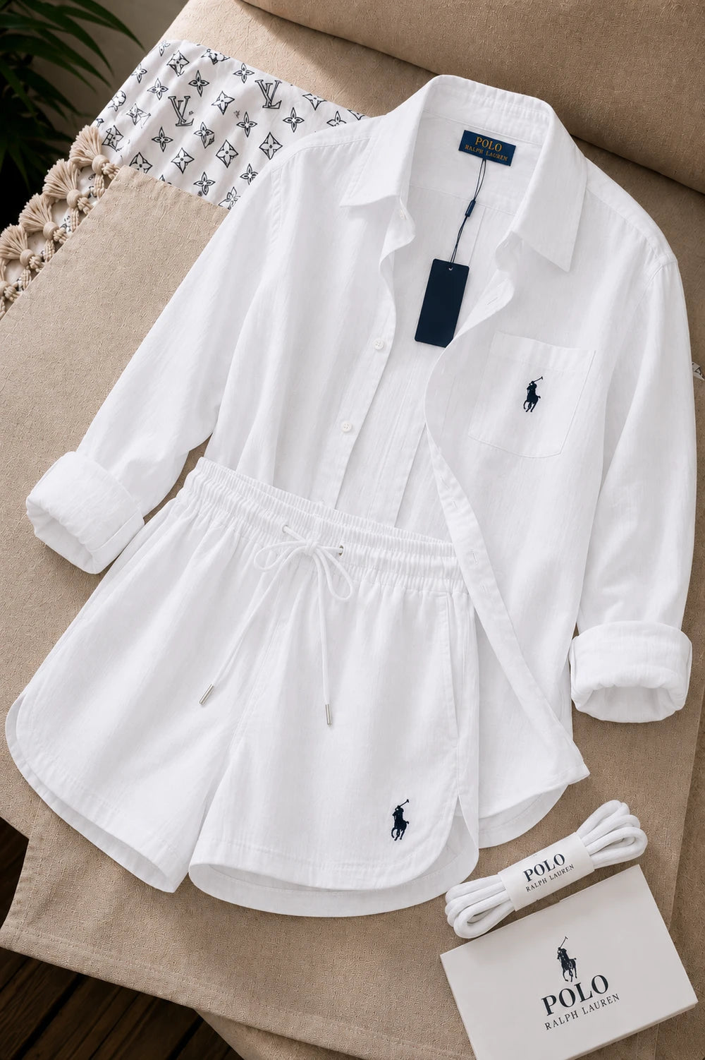 Soft Lounge Shirt and Shorts Set