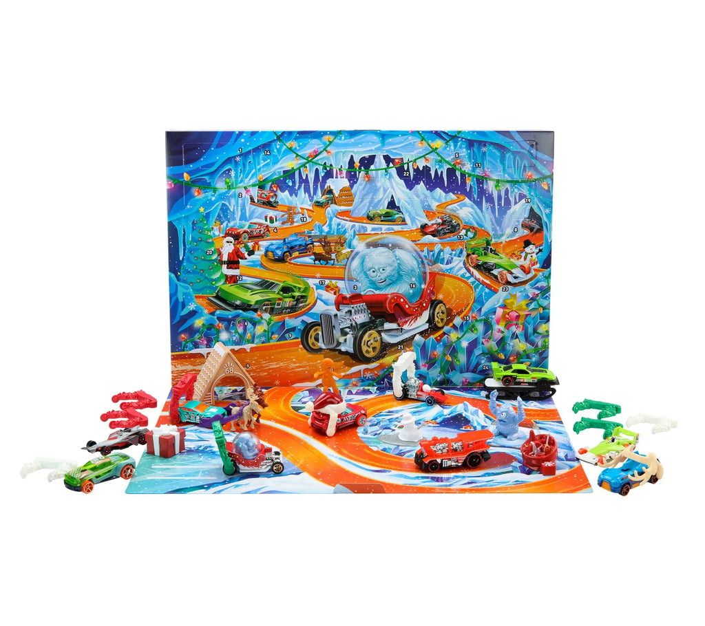 Hot Wheels 2026 Holiday Advent Calendar - 24 Surprises for Kids