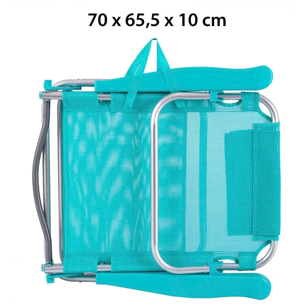 2-Pack – Reclining Beach Chairs | Lightweight, Portable, and Comfortable | Free Sun Umbrella (Special Summer Offer)