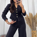 Women’s Casual Knitted Cardigan & Pants Set